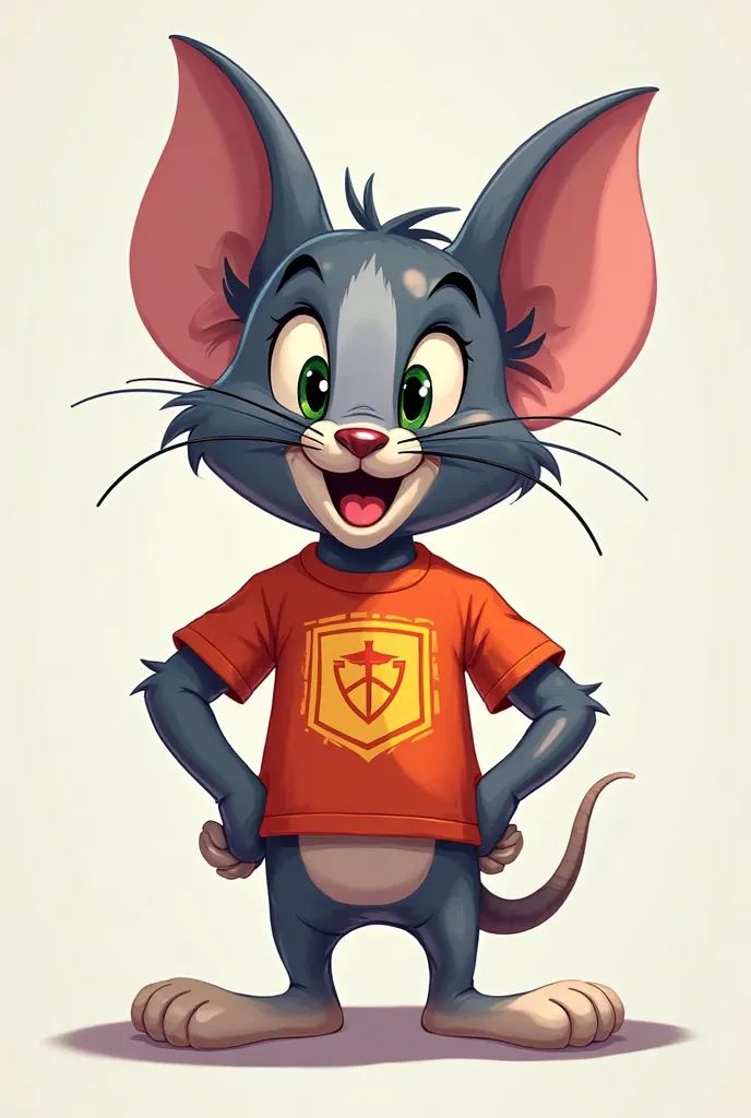 jerry from tom and jerry wearing t shirt of a pubg mobile squad