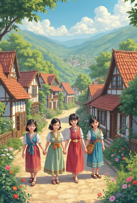 Cute women village 