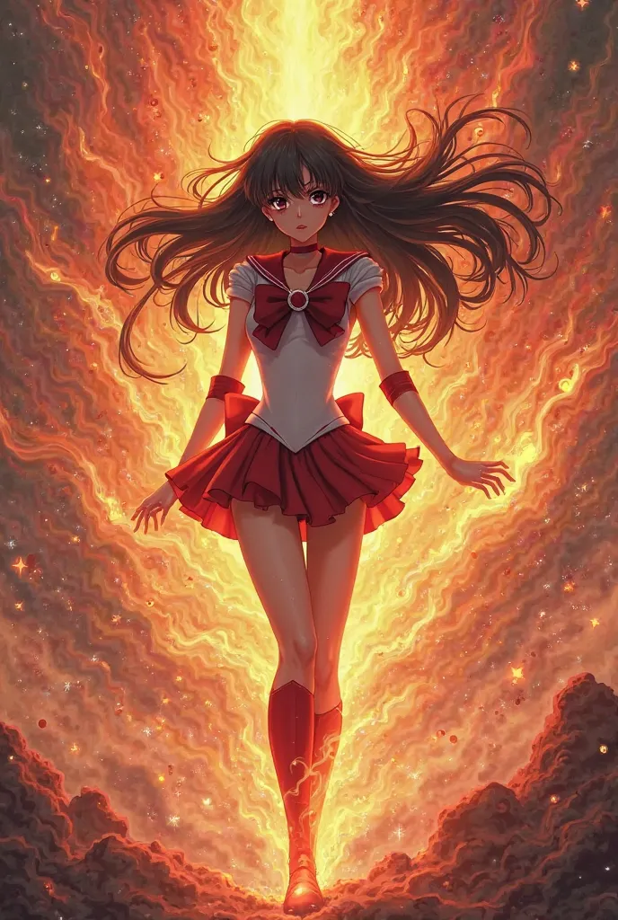 Sailor Mars in her most powerful transmission 