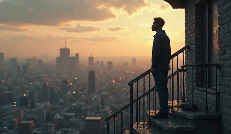 Jamal stood on the steps of his apartment building, gazing out at the city skyline. The weight of the past still lingered, but there was a new sense of peace in his heart."
