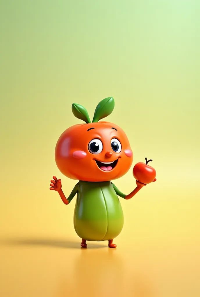 "Create cute, tiny cartoon characters representing natural foods like fruits, vegetables, and nuts. Each character has expressive eyes, playful gestures, and unique personalities. The animations show them interacting in a fun, educational way—dancing, talk...