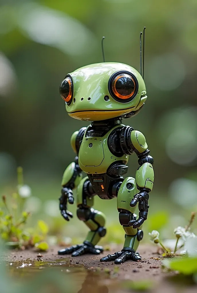 Creat a tiny robor that look like a frog 