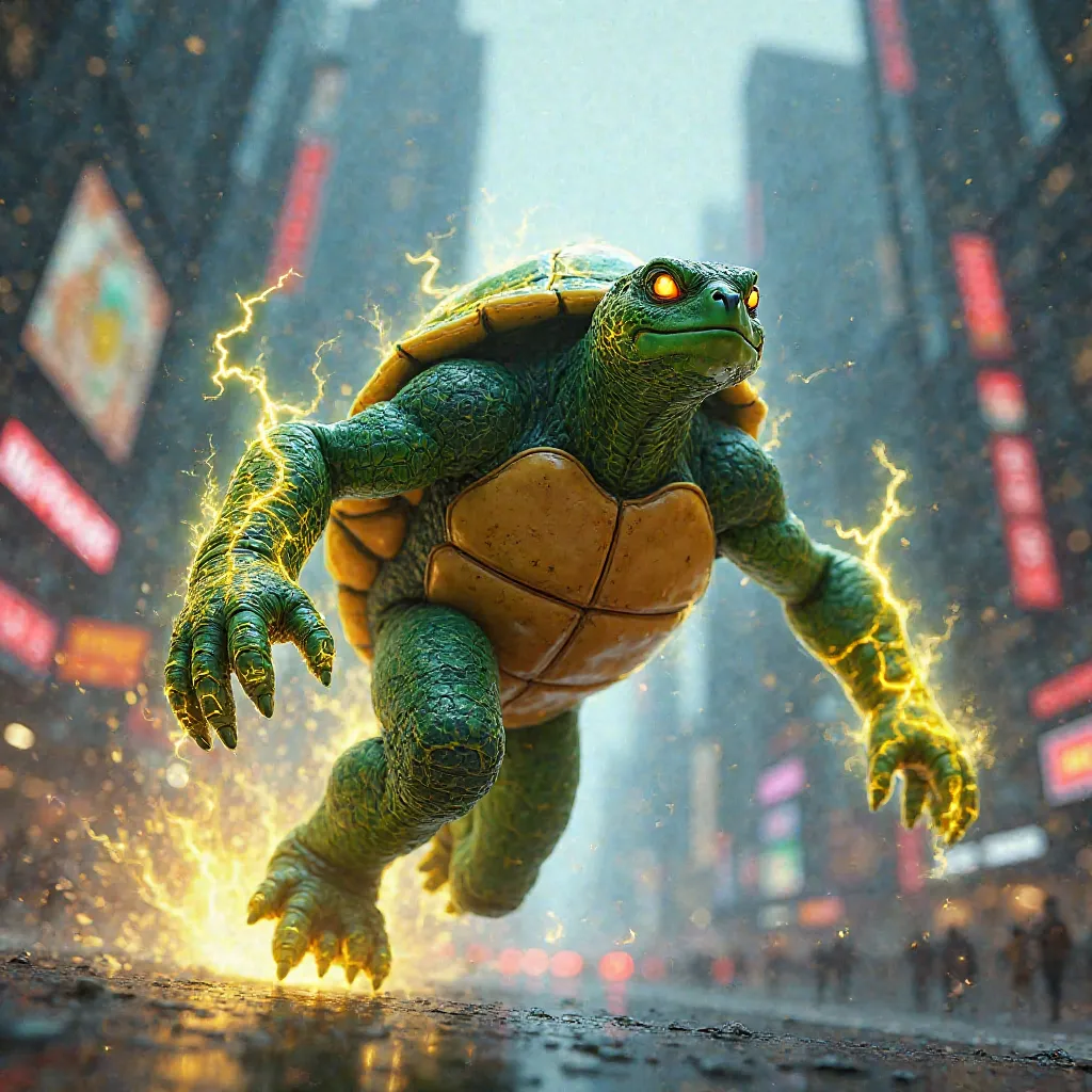 Turtle as flash 