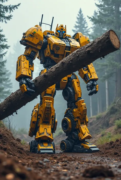 The skidder - transformer appears as a yellow-blue transformer, whose strong body in bright shades of yellow and blue. with massive , robust He moves chains over difficult terrain. The transformer has large, strong arms with huge grippers, which is used to...