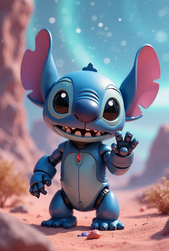 Create a robor that look like stitch