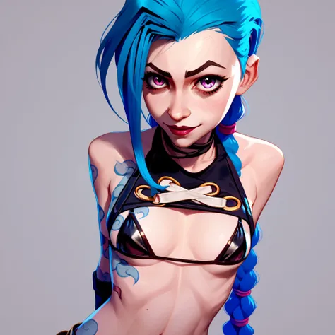 Jinx with big boobs in a micro bra