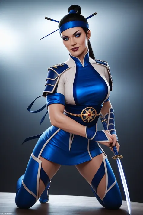 Kitana from the mortal combat video game, full length 