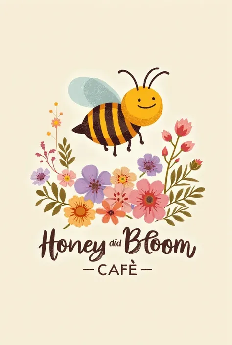 A logo that Honey and Bloom Cafe 