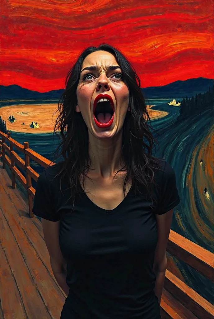 Reread the work The Scream Criticizing Violence against Women