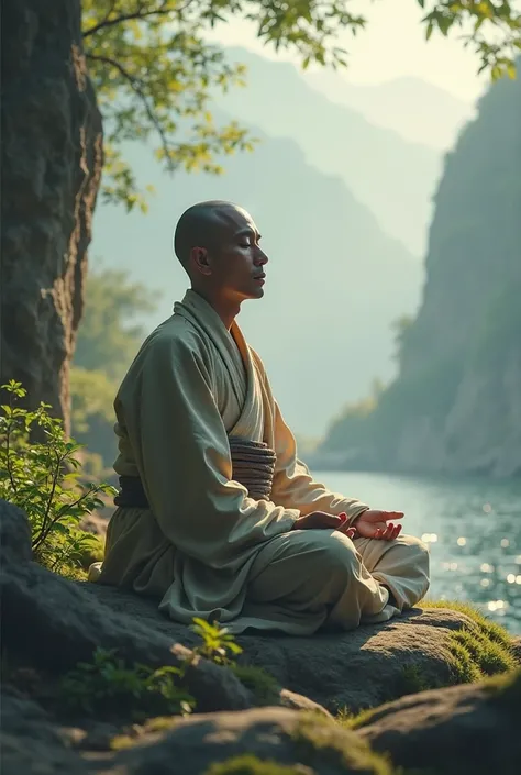 monk meditation