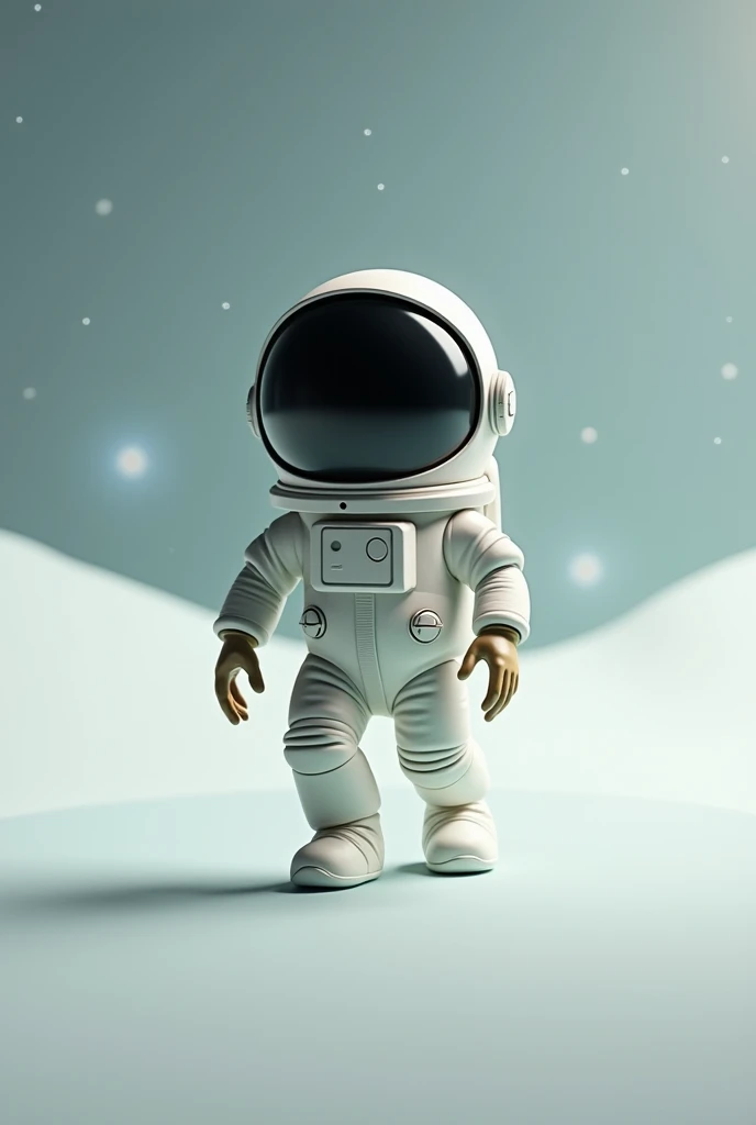 Please generate "Pepe Frog" as an astronaut in astronaut uniform, shoes, walking, minimalistic, not much detailed