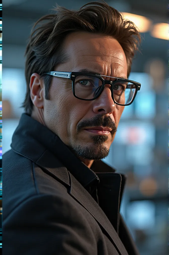 Create Tony Stark's eyeglasses 