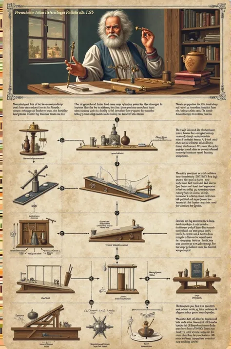 Diagram of the experimental method: observation → hypothesis → experiment → theory, illustrated with Galileo measuring the fall of objects.