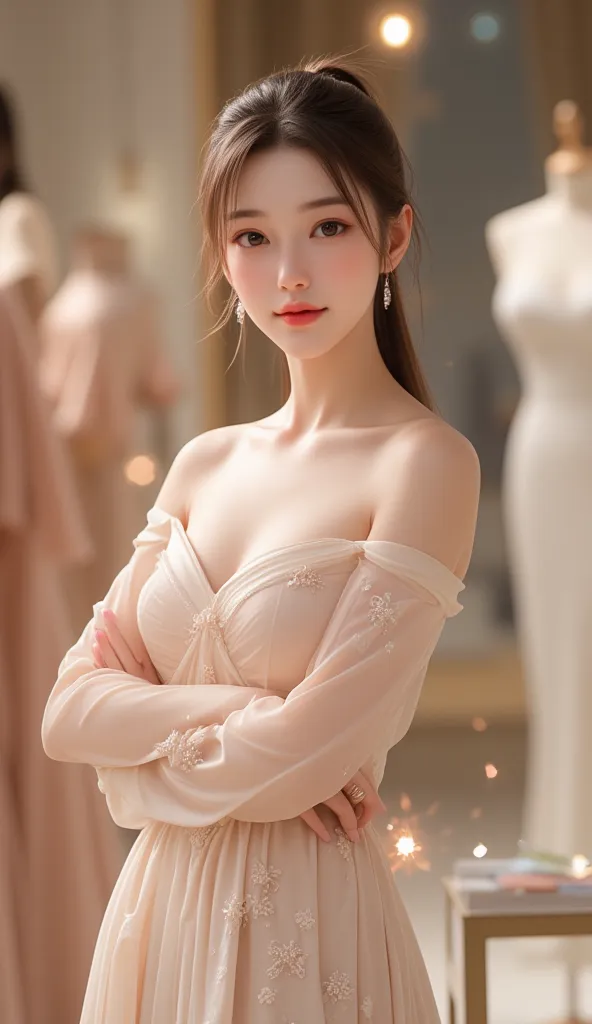 ((  Super Cute Young Face  :1.1),(  Sparkling Clear Glamorous Eyes  :1.1), (Japanese idol's face :1.1),  A Girl, Very Beautiful Cute Girl  ,(Baby Face:1.2),(18 years old:1.2), Delicate Smooth Soft White Brown Straight Hair, fair skin,(Happy and cheerful sm...