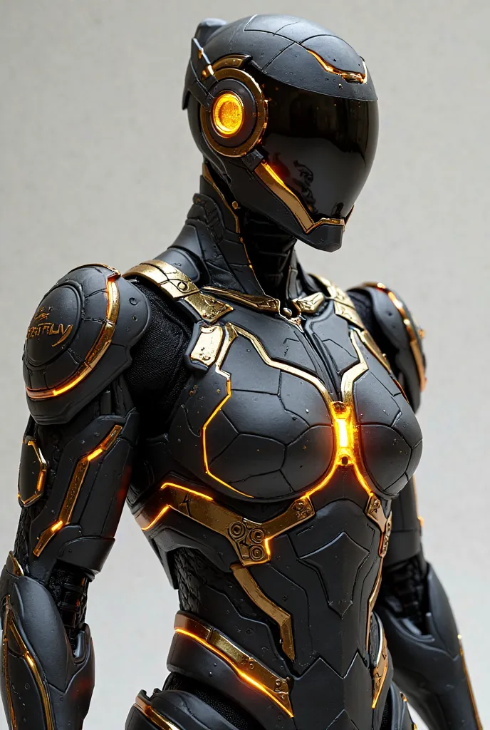 **Neutral Armor: *Turboflex Nexus (Black Version & gold)***  

### ** Design and Structure **  
- **Cores:**  
  - **Base:** absolute black (*jet black*), with textura fosca que absorve luz.  
  - **details:** Glitters and energy emissions on ** Metallic G...