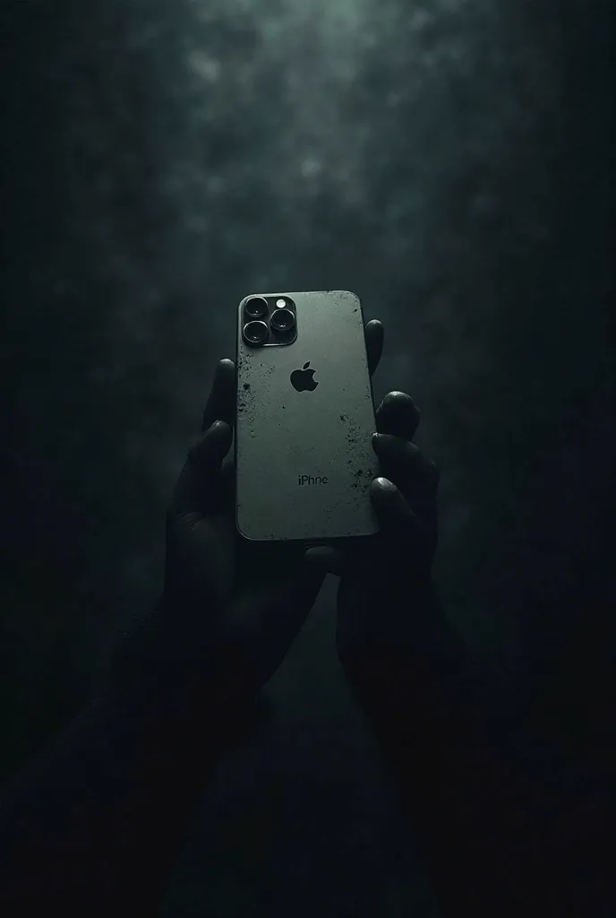 A dark picture of an unknown iPhone 