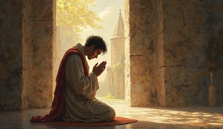 A person praying