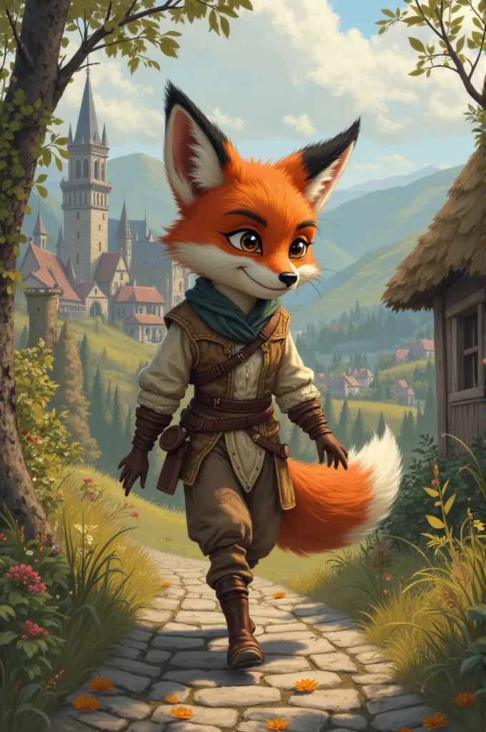 Fox boy in Mediaeval europe