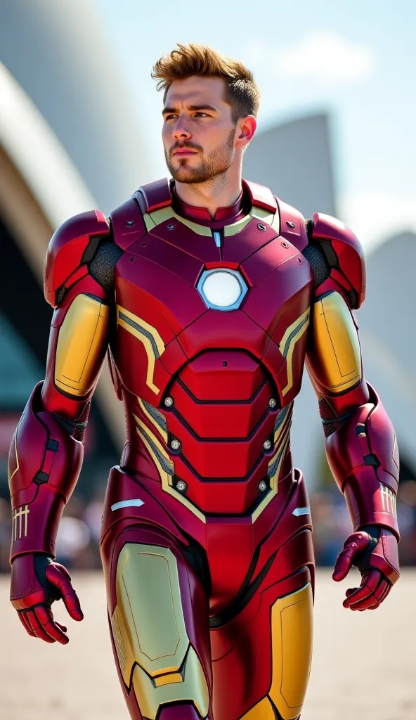 5. Kevin De Bruyne – Iron Man

Pose/Details: De Bruyne as Iron Man, walking confidently with his arm raised, ready to activate his repulsor beam. His suit gleams with red and gold, and his face radiates intelligence and strategic thought.
Background: The S...