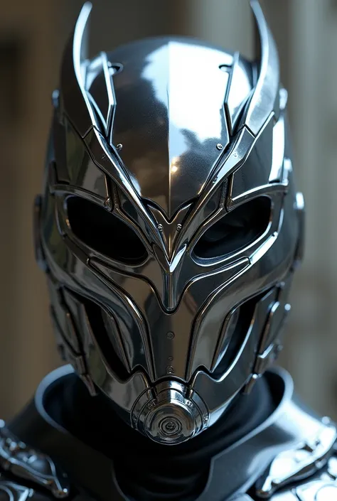  Chrome Metal Hero Mask, Masterpiece ,  in detail, 