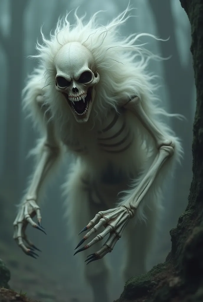 Furry skeletal creature 