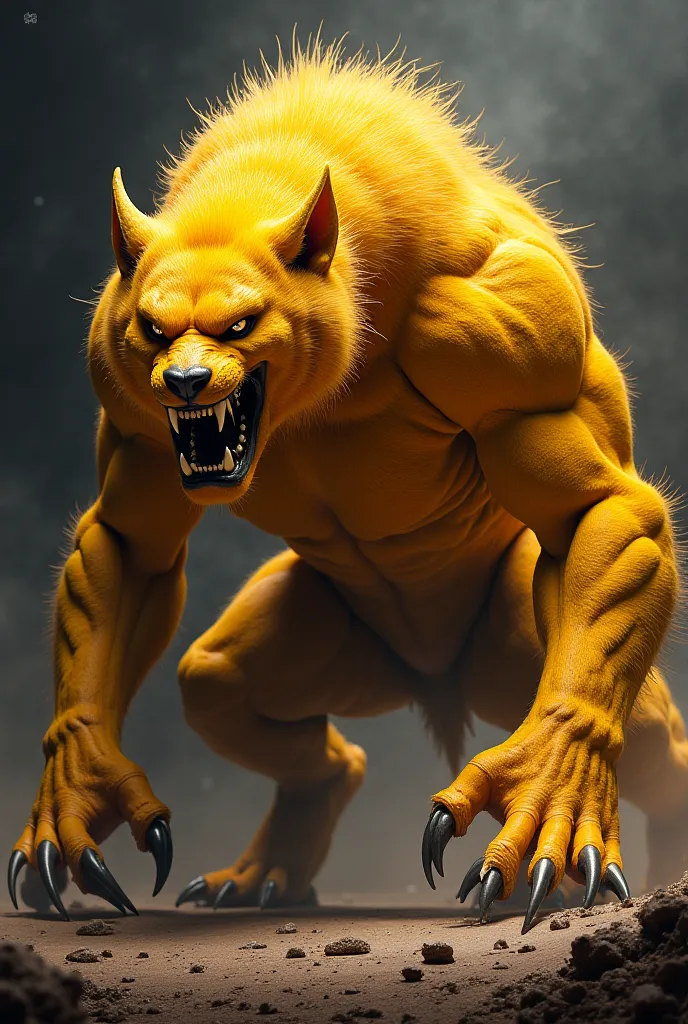 An image of a very angry Golden Frazer 