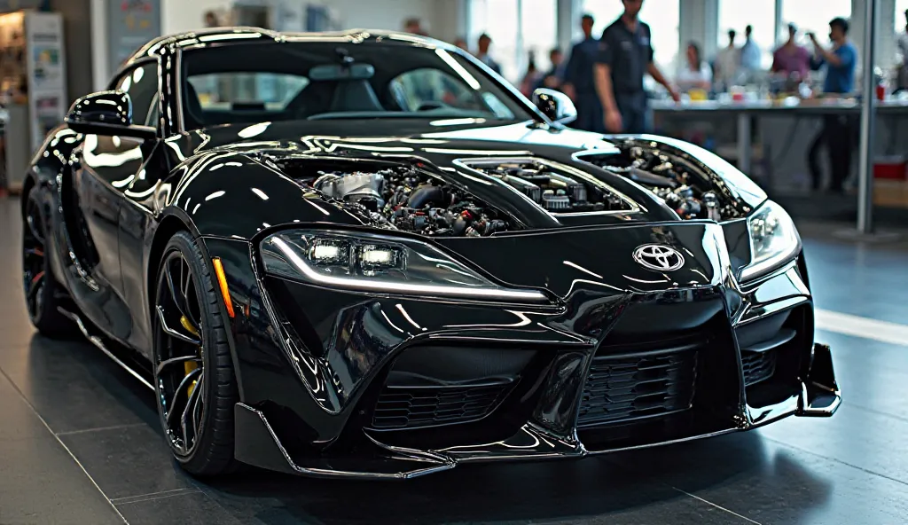  Showroom car Toyota Supra engine review in black color car