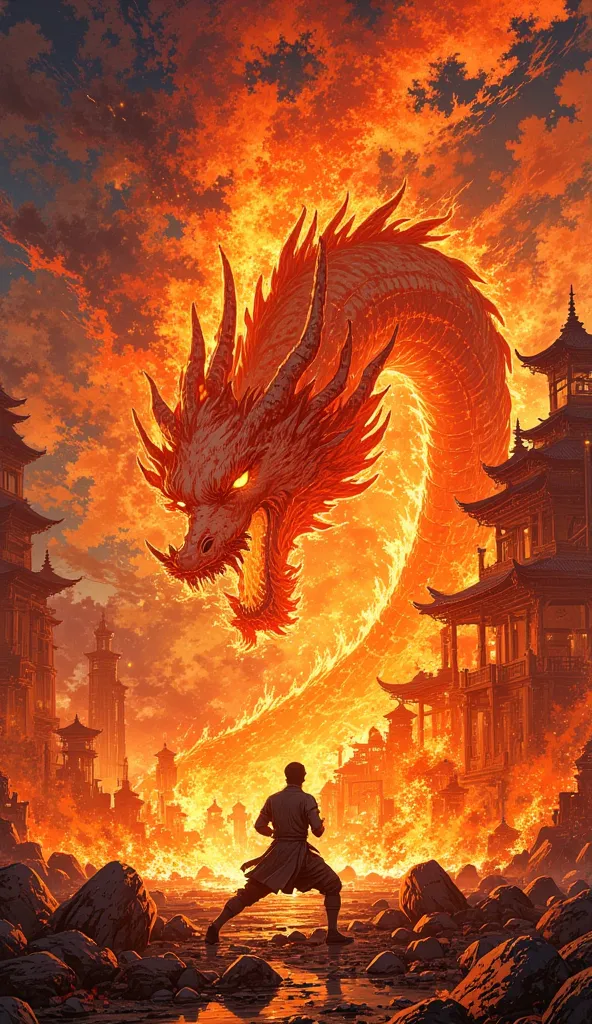 “Liu Kang’s Dragon Fatality – A Brutal, Hyper-Realistic Vision”Under the blood-soaked glow of a burning sky, the battleground trembles. The ruins of an ancient Shaolin temple stand fractured, engulfed in embers and drifting ash. The air is thick with smoke...