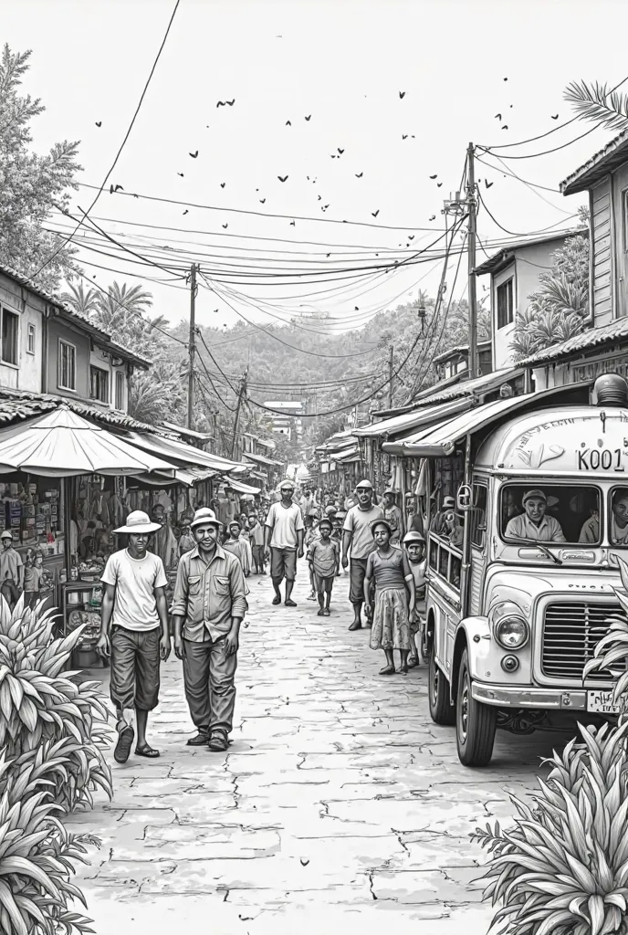 Make a drawing in black in white about. How do small businesses(sari-sari stores, jeepney drivers,farmers) contribute to our economy?