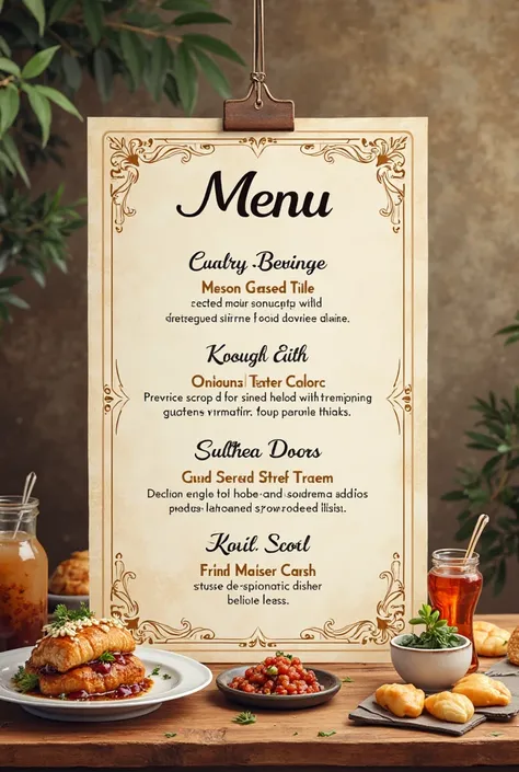 I creat a menu card for my ramazan special dishes i run a small homemade food business from home 