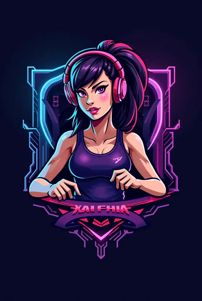 Girl gamer logo her name is KaleshiAurat 