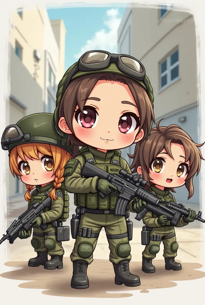 make pictures of female characters in call of duty games into chibi characters