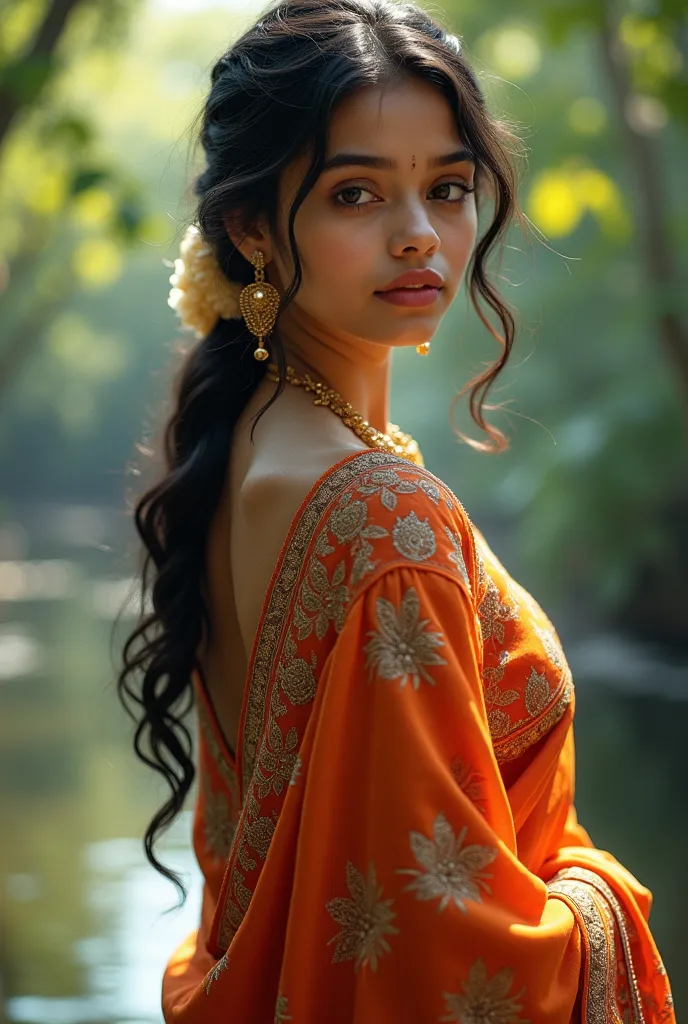 a bengali girl in sharee