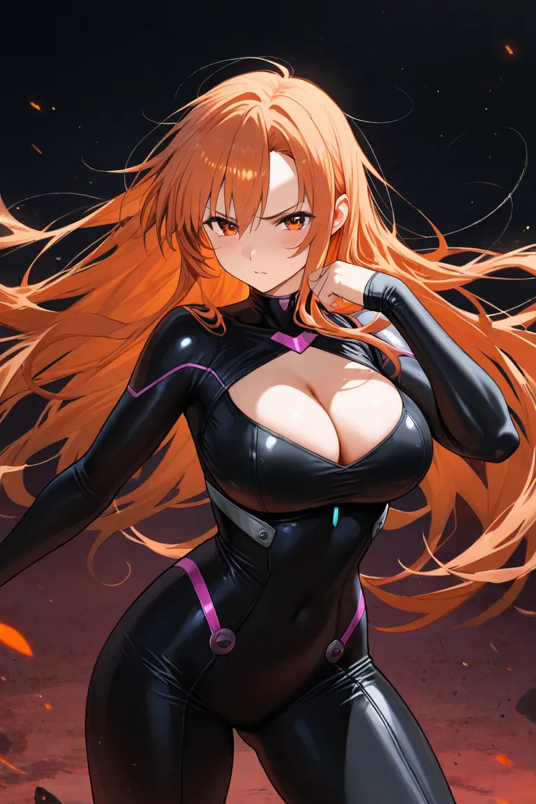 Asuna yuuki in bodysuit, cleavage, masterpiece