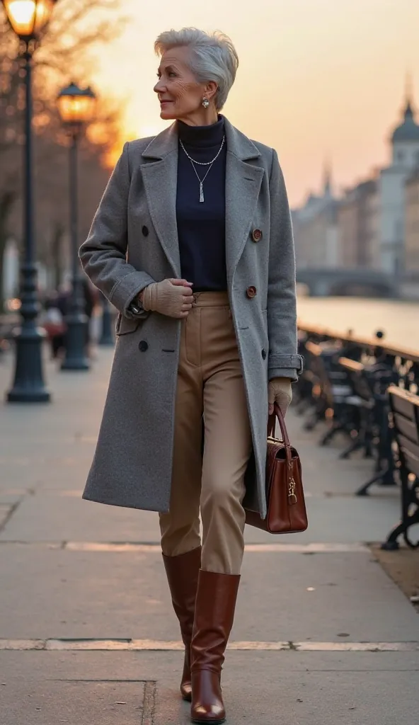 Effortless Winter Elegance (Winter 2025 Trend for 65+ Women)

1. Outerwear:

Longline wool coat in soft ash gray

Single-button closure with a relaxed fit for an effortlessly chic silhouette


2. Base Layer:

Silk-blend turtleneck in midnight blue

Smooth ...