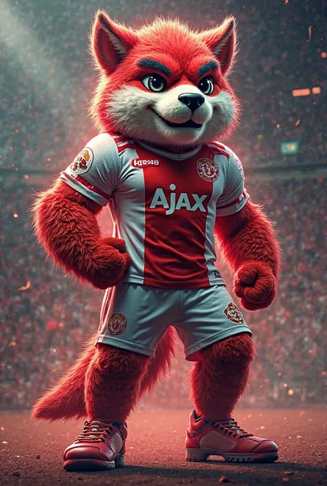 Um mascote do time do Ajax 