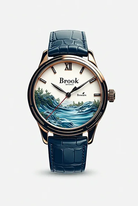 Here’s an enhanced version of your **Brook Watch** logo prompt with a visually appealing description and an integrated watch image concept:  

**Prompt:**  
*"A luxurious and modern logo for 'Brook Watch,' an online shopping brand specializing in elegant t...