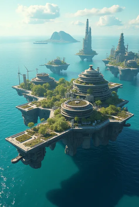 floating ports and seasteading floating cities