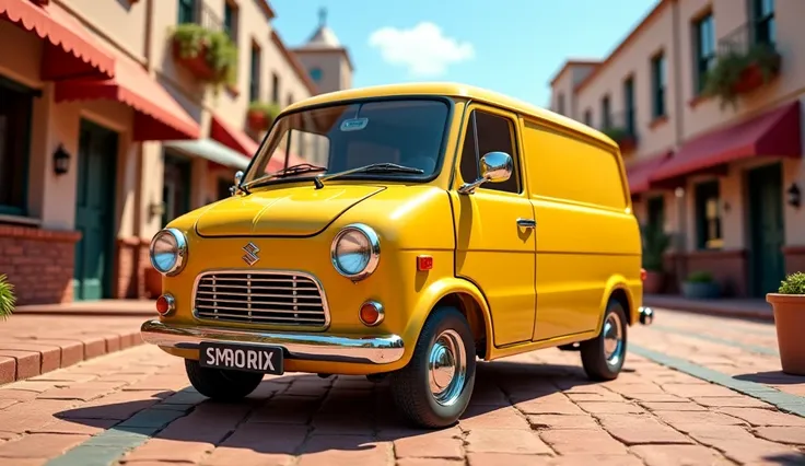 2025 Maruti Suzuki Omni van front corner view in a beautiful Jerome in yellow colour