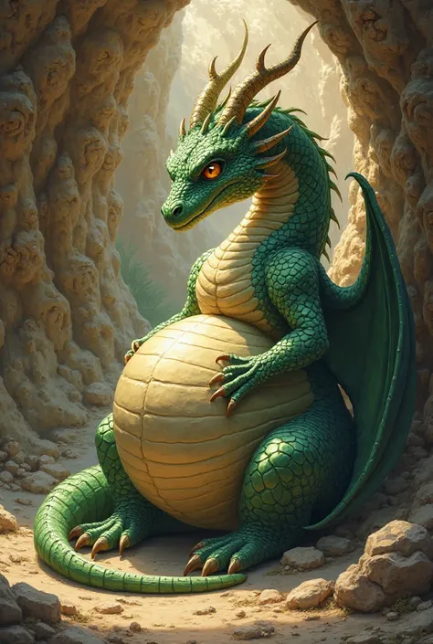 Female dragon belly growing 