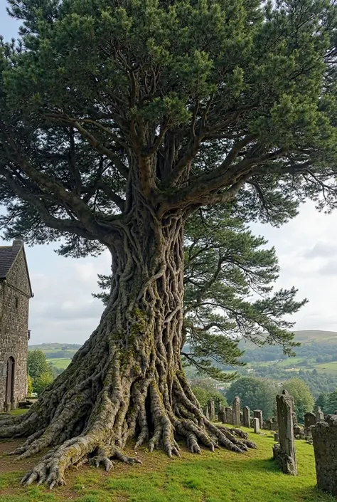 4. Llangernyw Yew — A 4,000-5,000-year-old yew tree in Wales, uk.