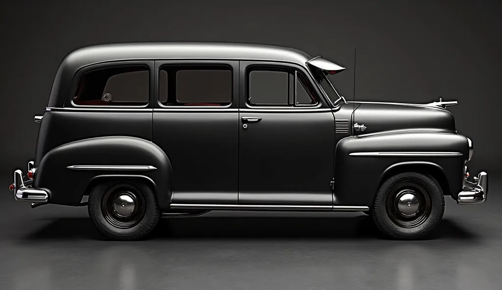 1951 Plymouth Suburban wagon interior design color pure dark black 