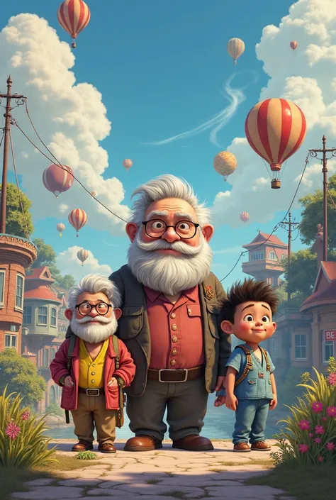 Create an image with Rosel's characters from up, big smoke y patorozu