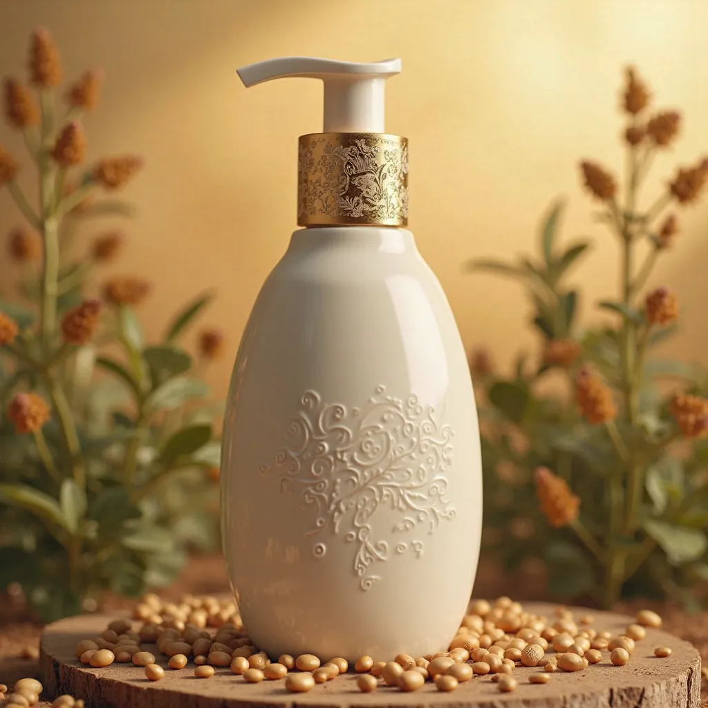 Lotion bottle from fenugreek seed extract