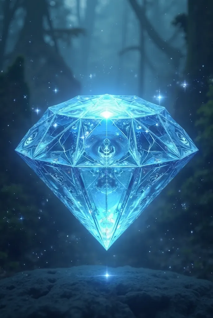 Can you make a diamond (blue in color and it's like ice. Make it like the tv series "Encantadia".)