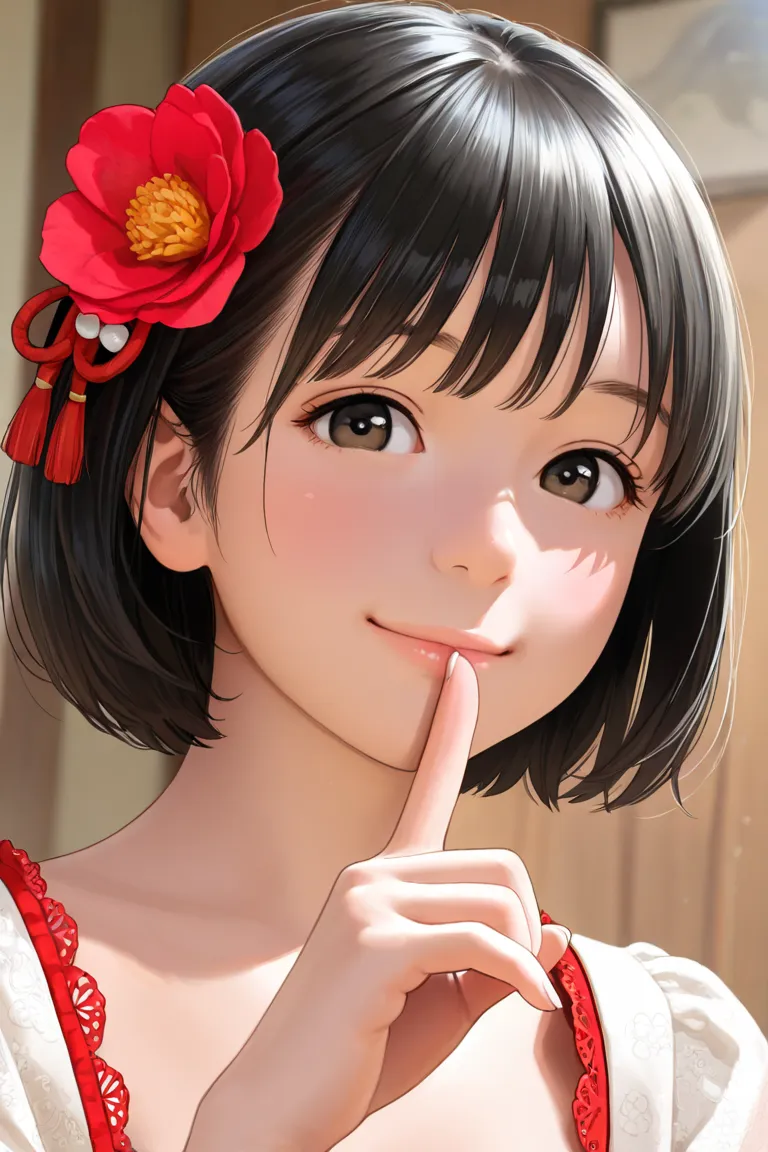 masterpiece, best quality, realistic, raw photo, photorealistic, photography, fine art, super fine illustration, intricate details, highly detailed, ideal ratio body proportions, 1girl, solo, japanese idol, japanese princess, , black hair, short hair, (cut...