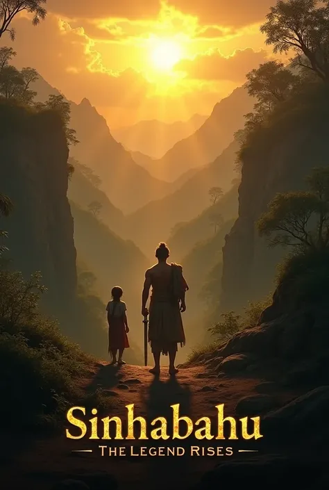 Sinhabahu - AI-Generated Trailer Script

Opening Scene:
(Fade in)
A vast jungle stretches beneath a golden sunrise. The sound of roaring echoes through the mountains. A mysterious shadow moves between the trees.

Narration:
"In an era where myths shaped de...