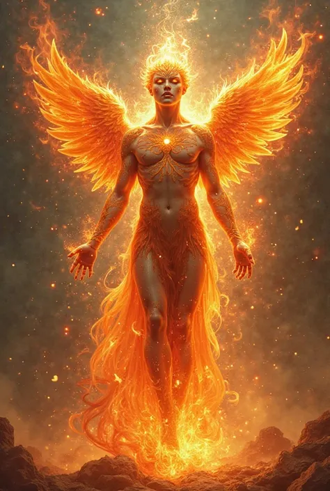 The appearance of a phoenix in the form of a person