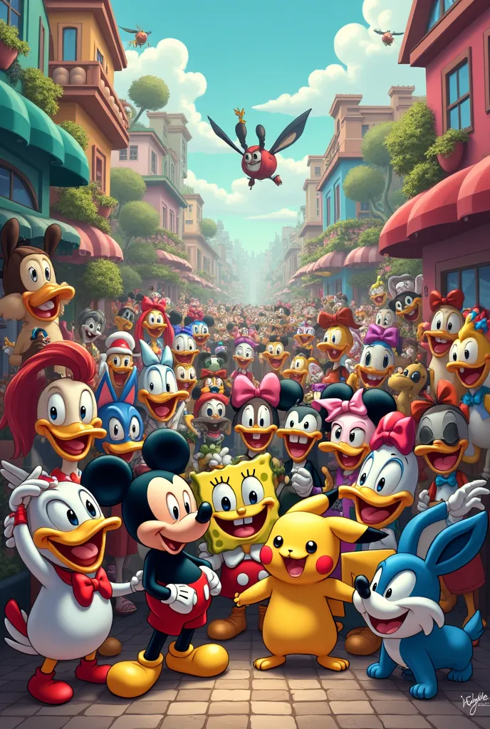 group of current cartoon characters