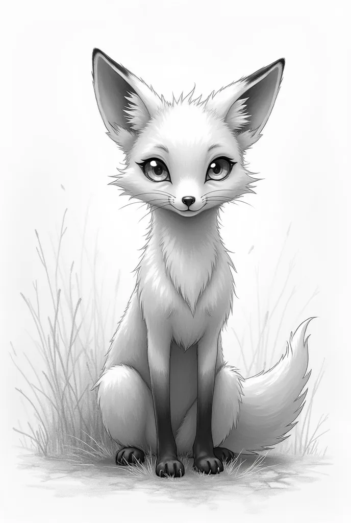 pencil sketch 
Anime fox 